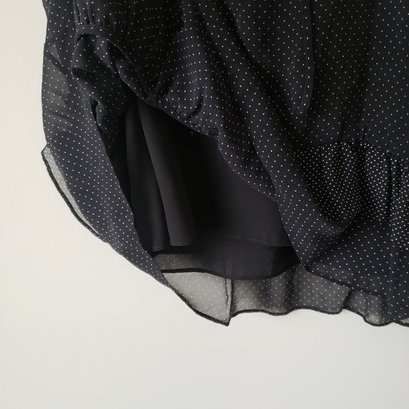 Joie Cici Silk Top Caviar/Porcelain - Picture 6 of 8